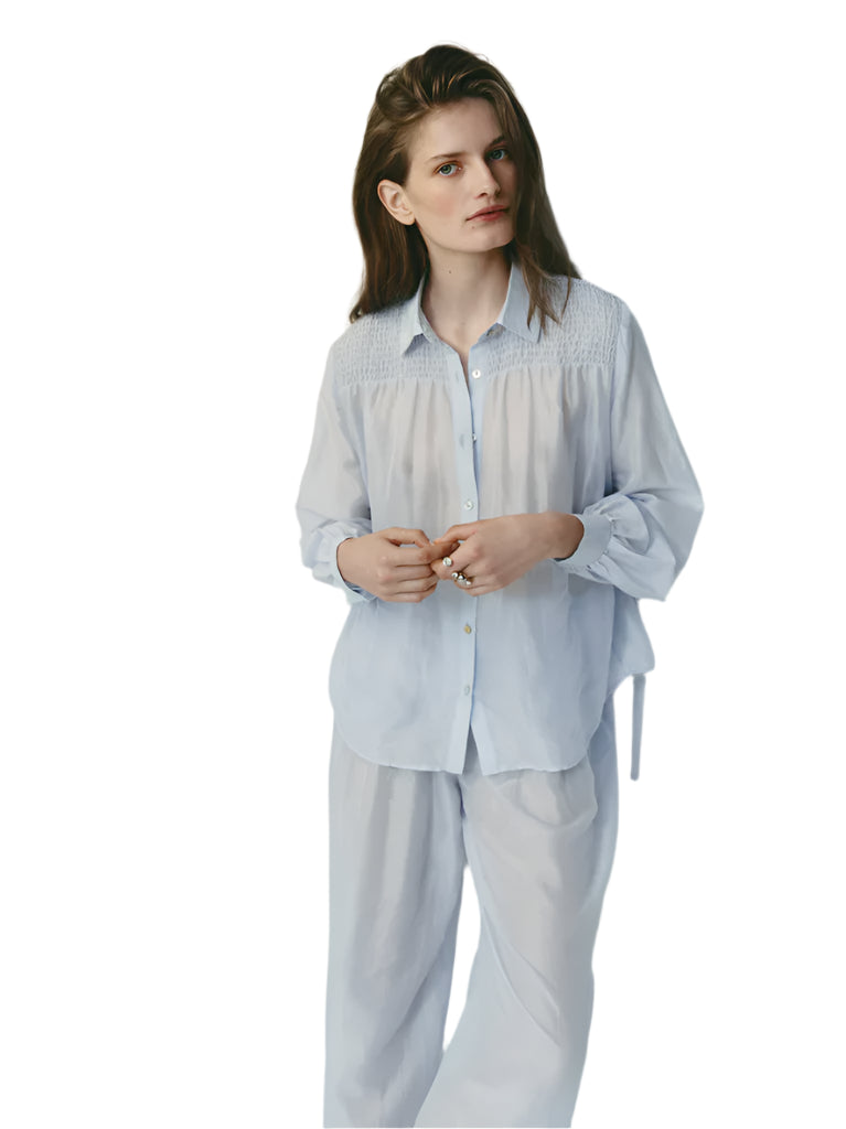 Monet Blouse - Misty Blue