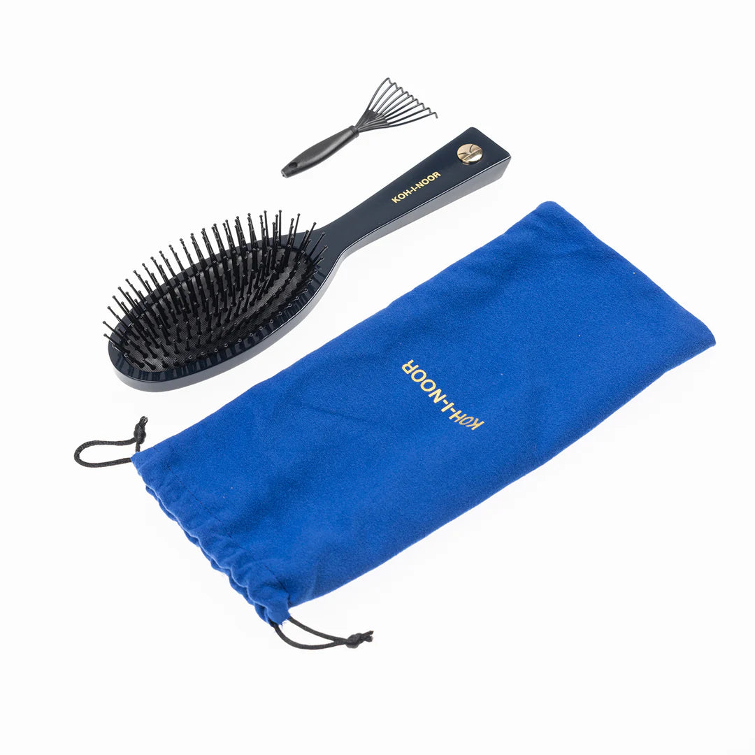 Pastel Pneumatic Hair Brush Dark Blue Large