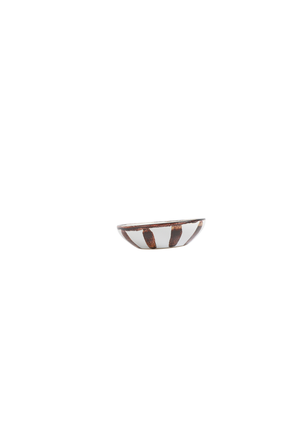 Salt Bowl - Brown Stripe