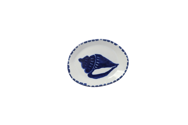 Small Oval Dish - Blue Shell