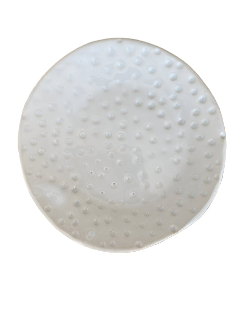 CERAMICS Small Flat Dish - Coral White | Halcyon Atelier