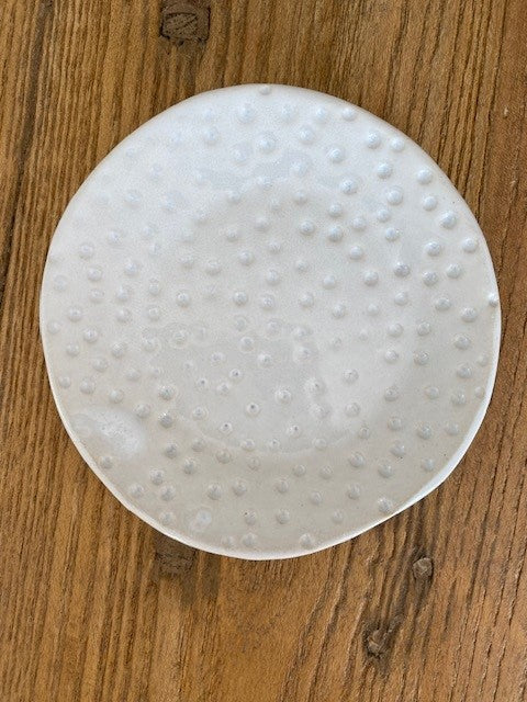 CERAMICS Small Flat Dish - Coral White | Halcyon Atelier