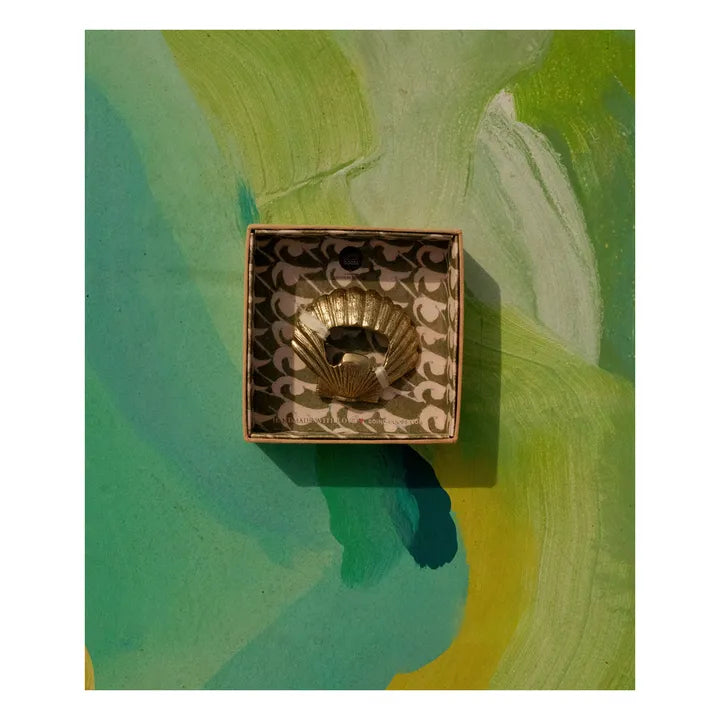 Scarlett Shell Bottle Opener Brass