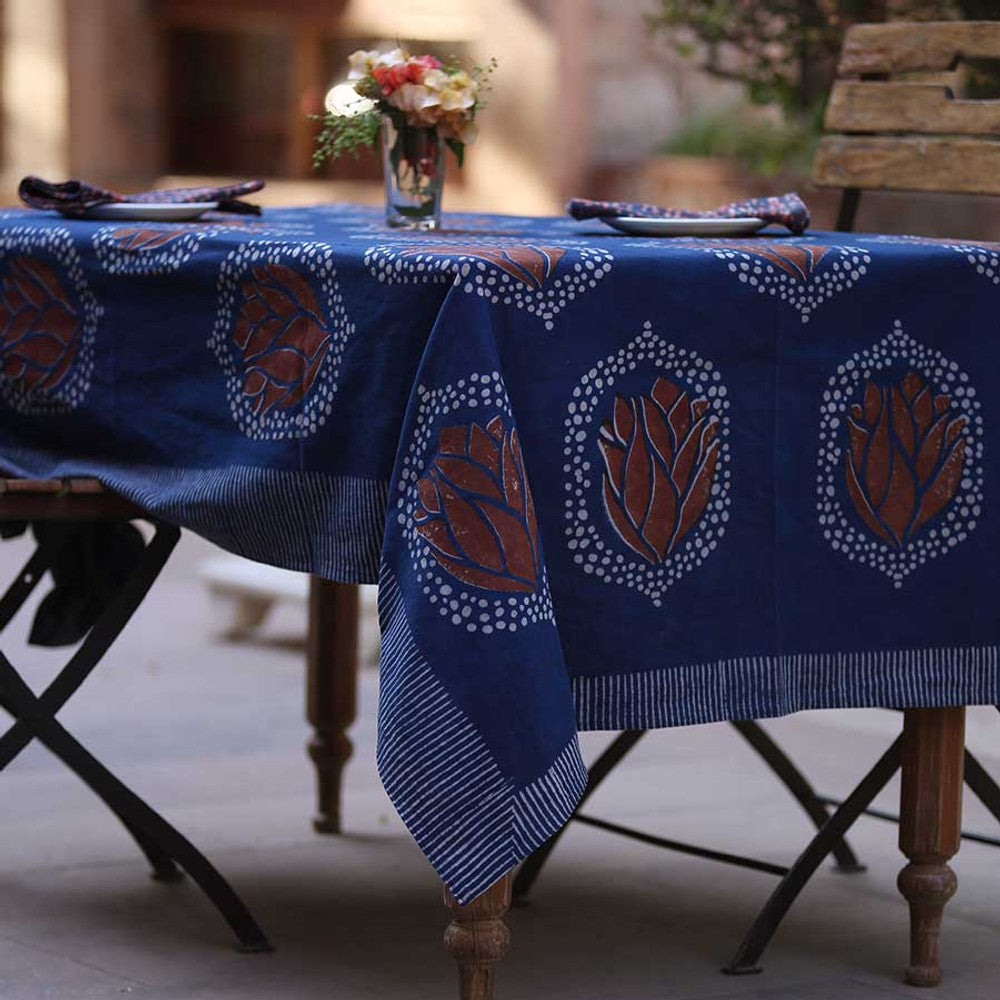 Ichcha Indigo Tablecloth | Halcyon Atelier