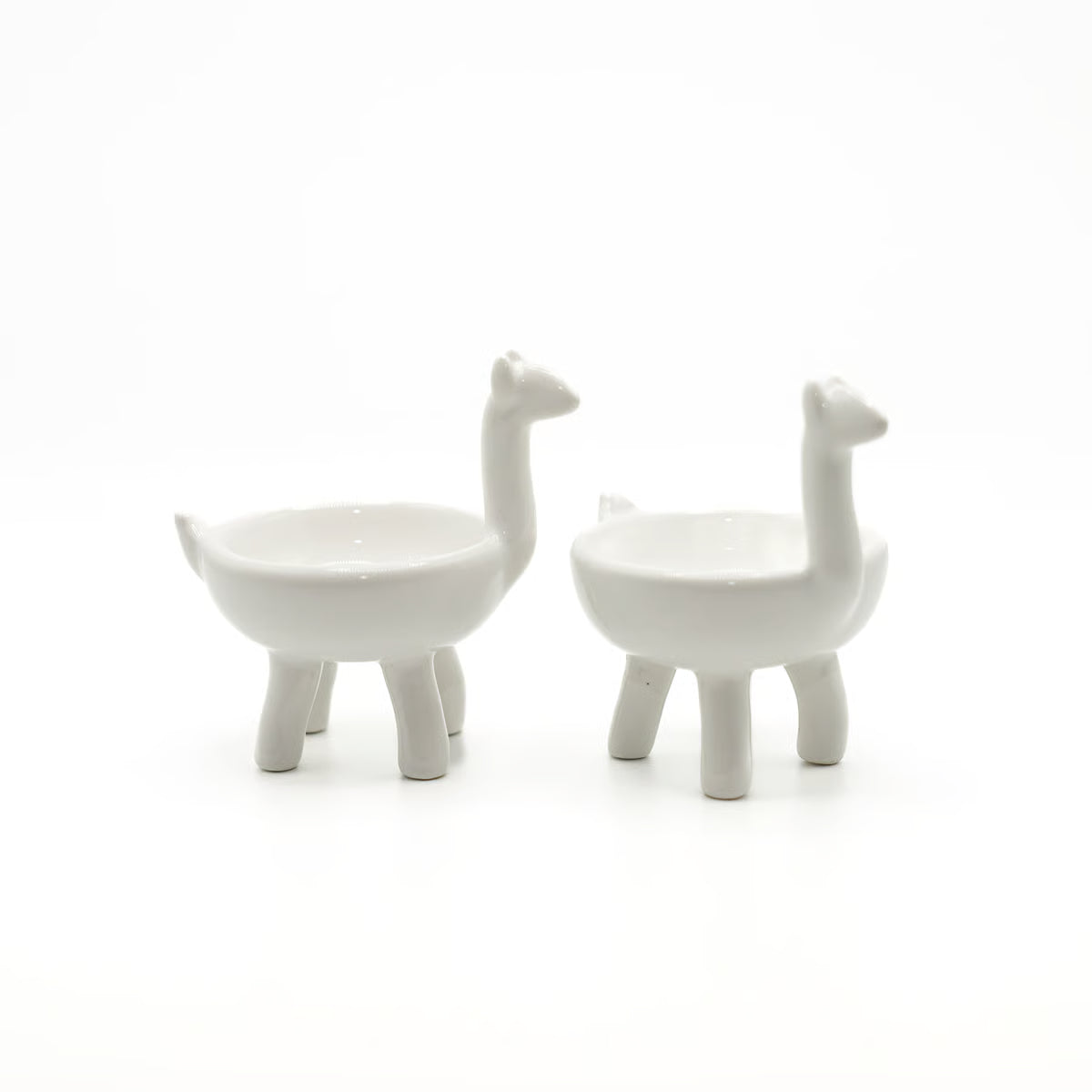 Ceramic Llama Pinch Bowls - Set of 2