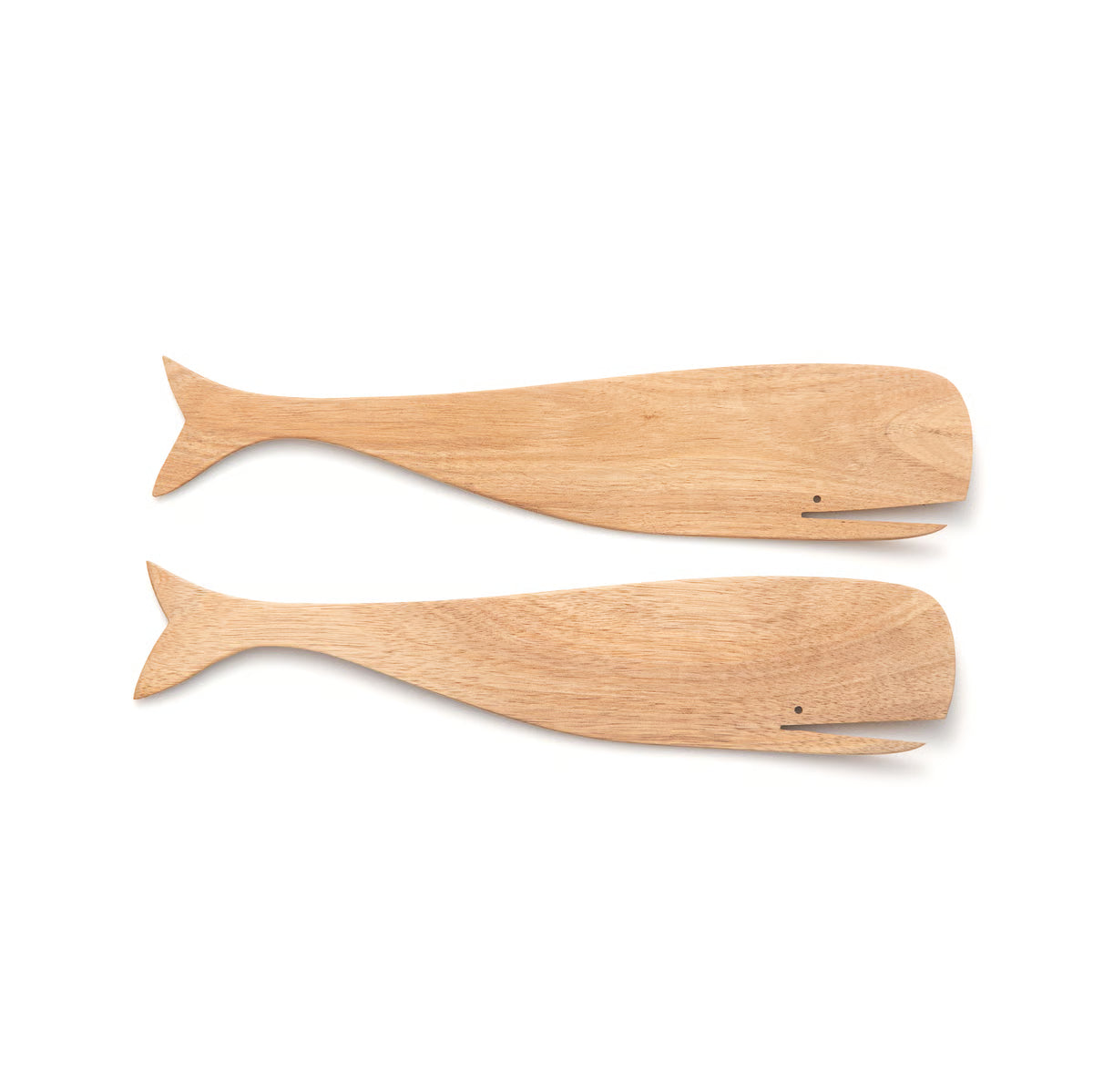 Ironwood Wood Whale Salad Utensils