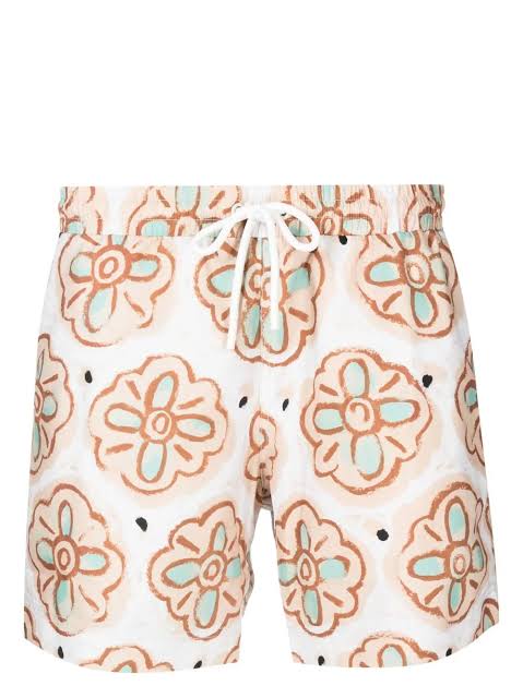 Swim Short - Painted Flower Short