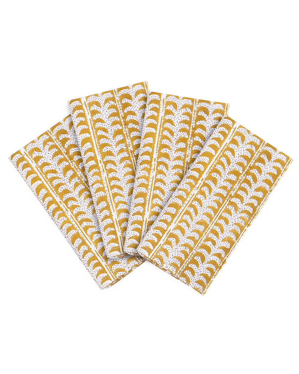 Luxor Saffron Cotton Napkins - Set of 4