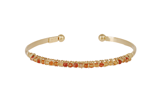 GAS BIJOUX Lyre Bracelet - Carnelian| Halcyon Atelier