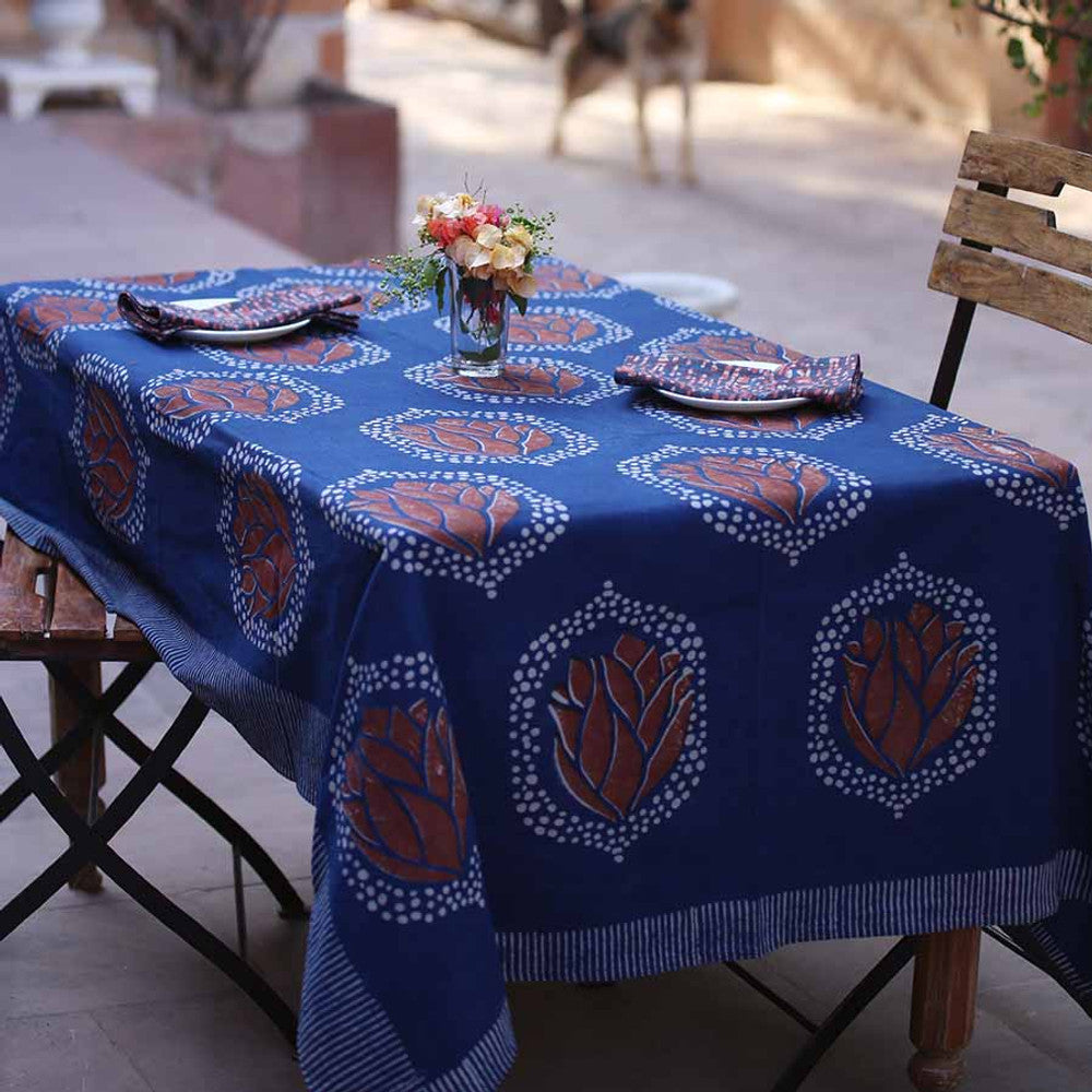 Ichcha Indigo Tablecloth | Halcyon Atelier