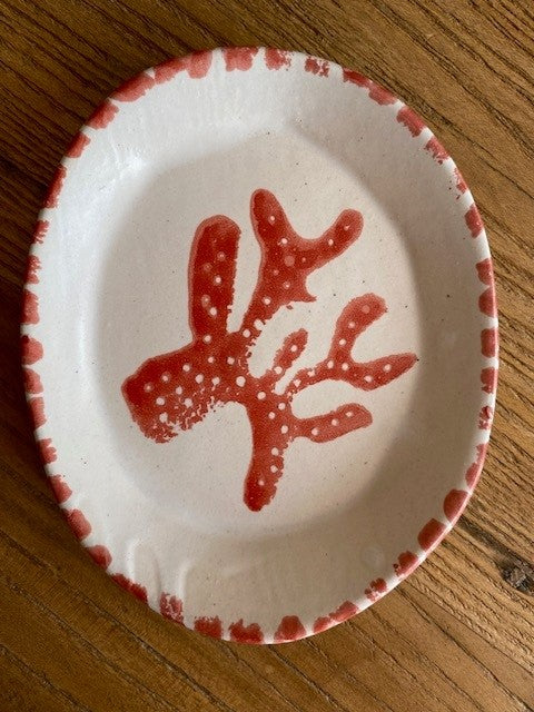 CERAMICS Small Oval Dish - Red Coral | Halcyon AtelierCERAMICS Small Oval Dish - Red Coral | Halcyon Atelier