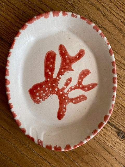 CERAMICS Small Oval Dish - Red Coral | Halcyon AtelierCERAMICS Small Oval Dish - Red Coral | Halcyon Atelier