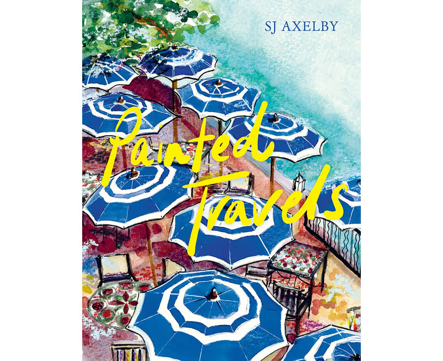 SJ Axelby's Painted Travels Hardcover Book