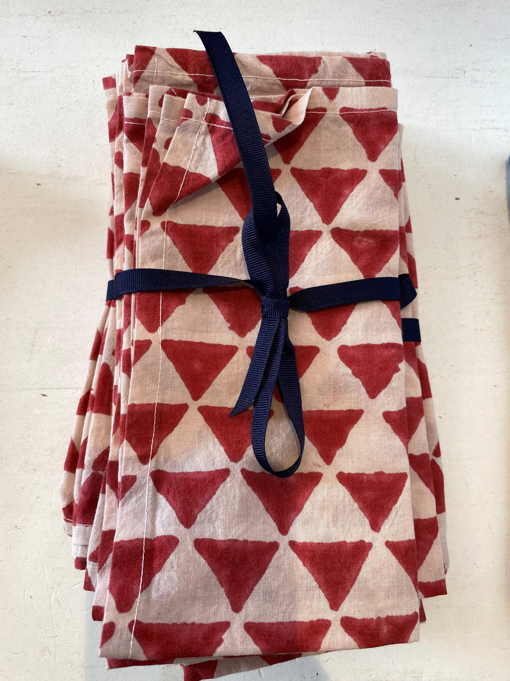 Handmade Block Print Napkins x 4