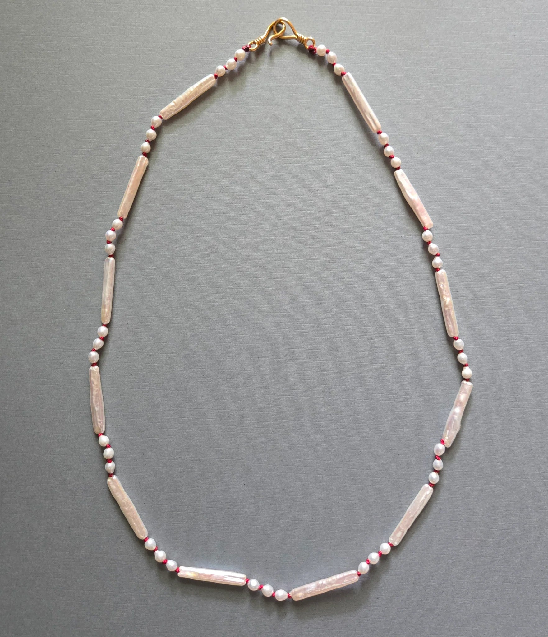 Freshwater Pearl Necklace with Gold Plated Clasp