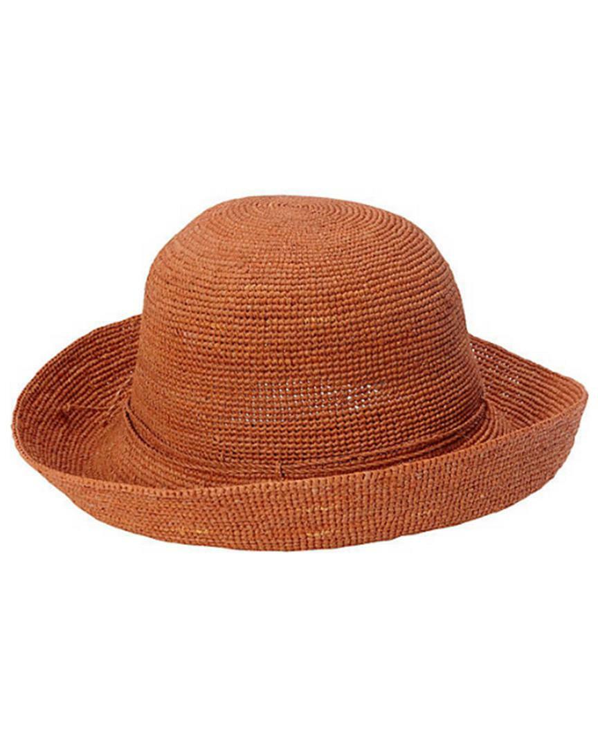 Provence 10 Raffia Crochet Hat Rust