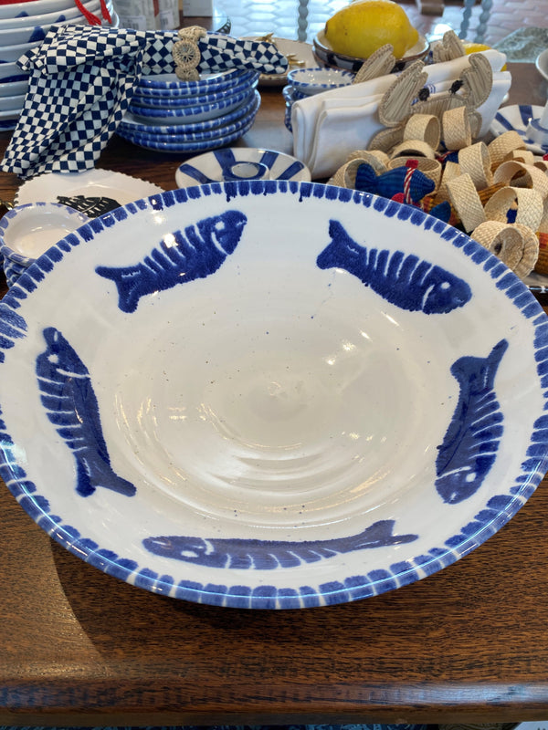 Salad Bowl - Blue Fish