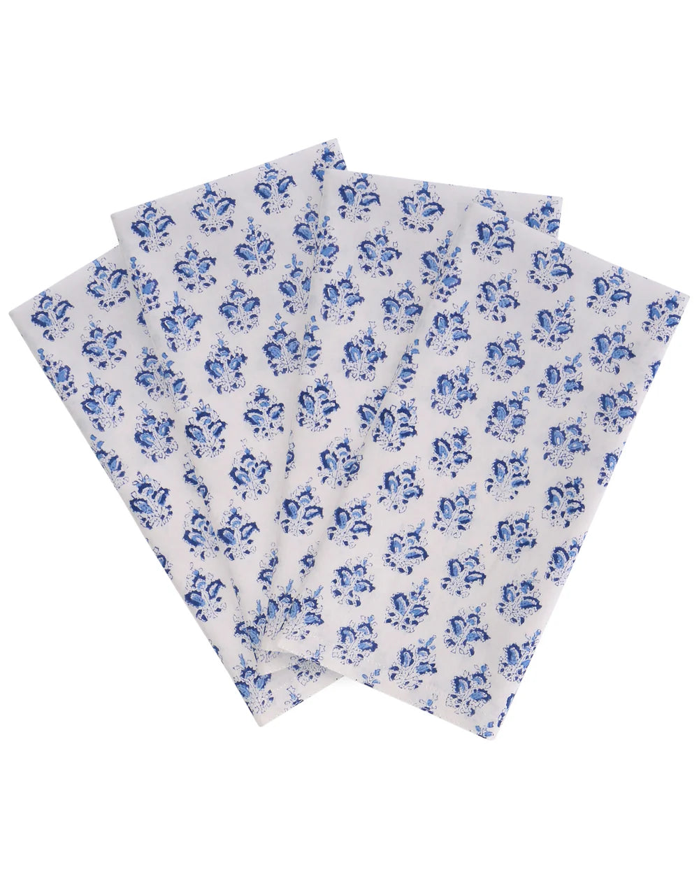 Walter G Sanganer Azure Cotton Napkins - Set of 4 | Halcyon Atelier