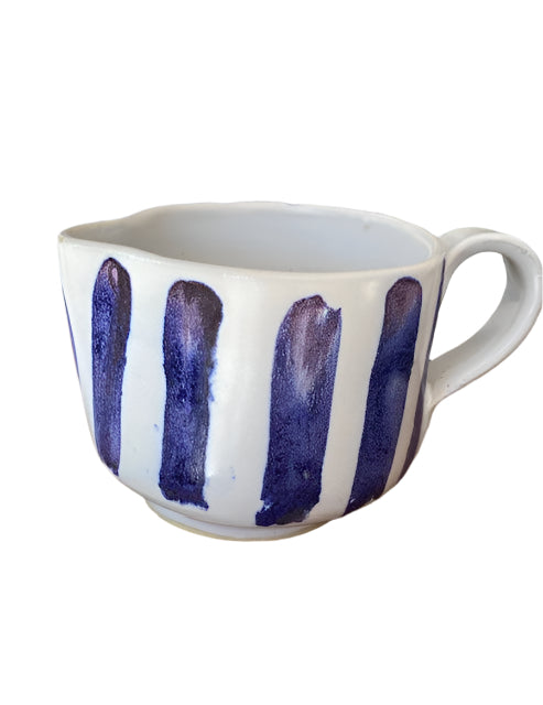 CERAMICS Milk Jug - Blue Stripe | Halcyon Atelier