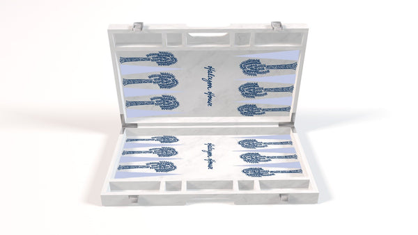 Custom Halcyon House Backgammon Set