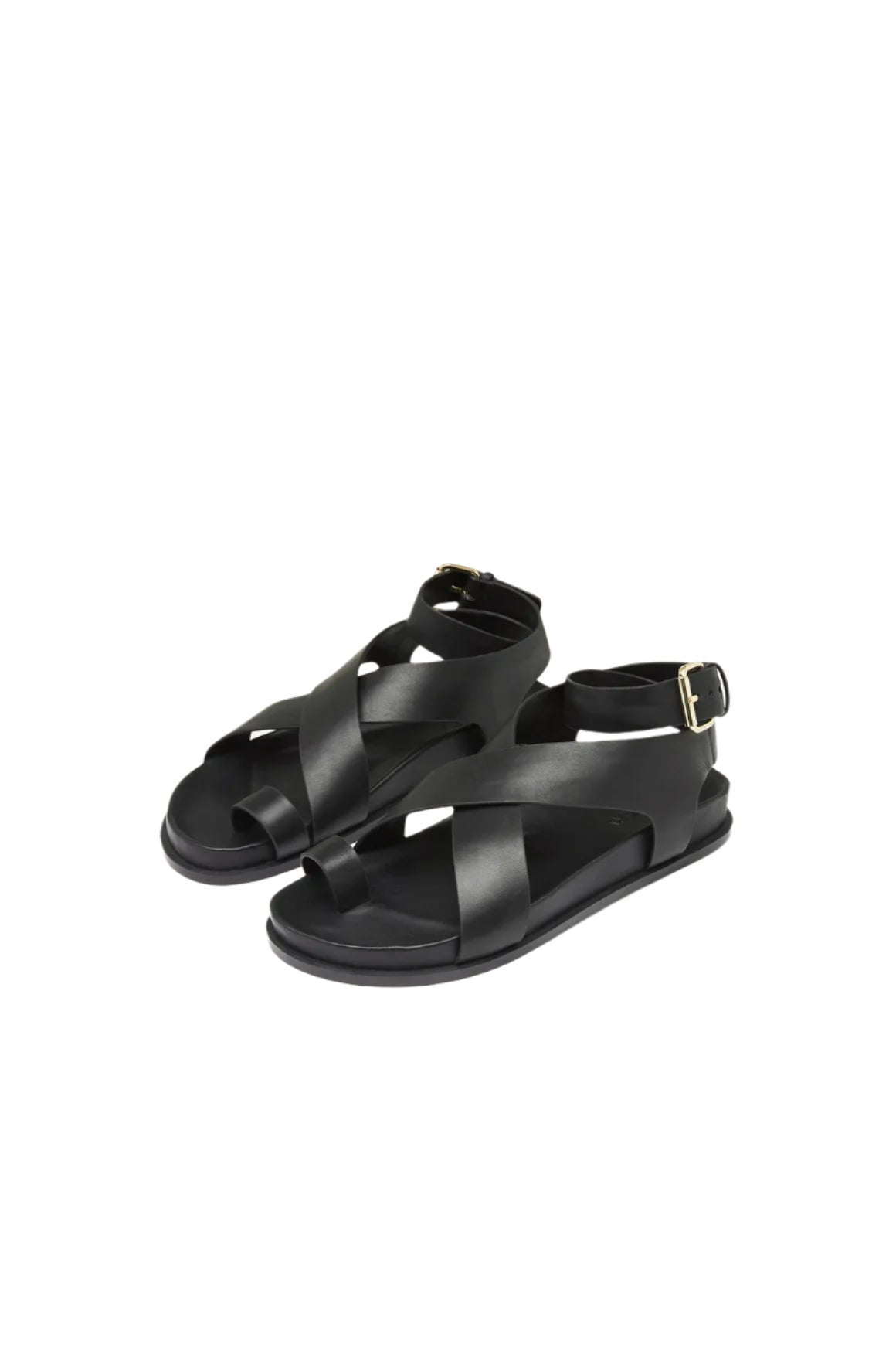 A.Emery The Jalen Sandal - Black | Halcyon Atelier