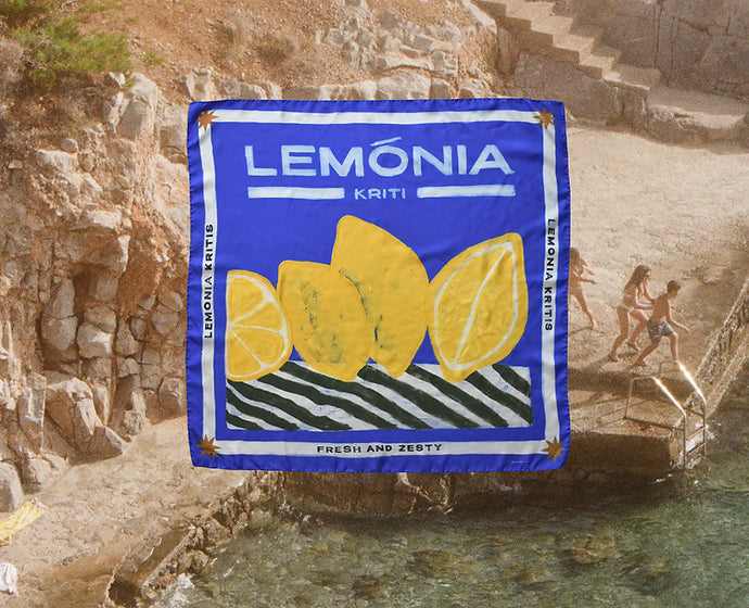 Silk Travel Scarf - The Lemonia