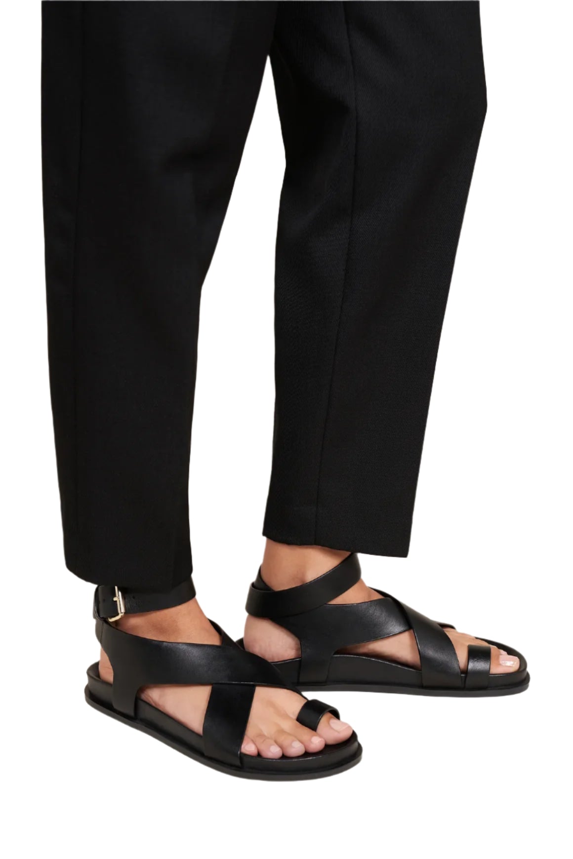 A.Emery The Jalen Sandal - Black | Halcyon Atelier