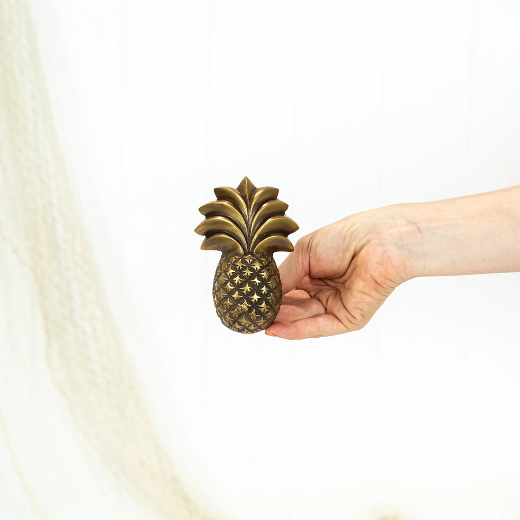Brass Pineapple Curtain Tie Back