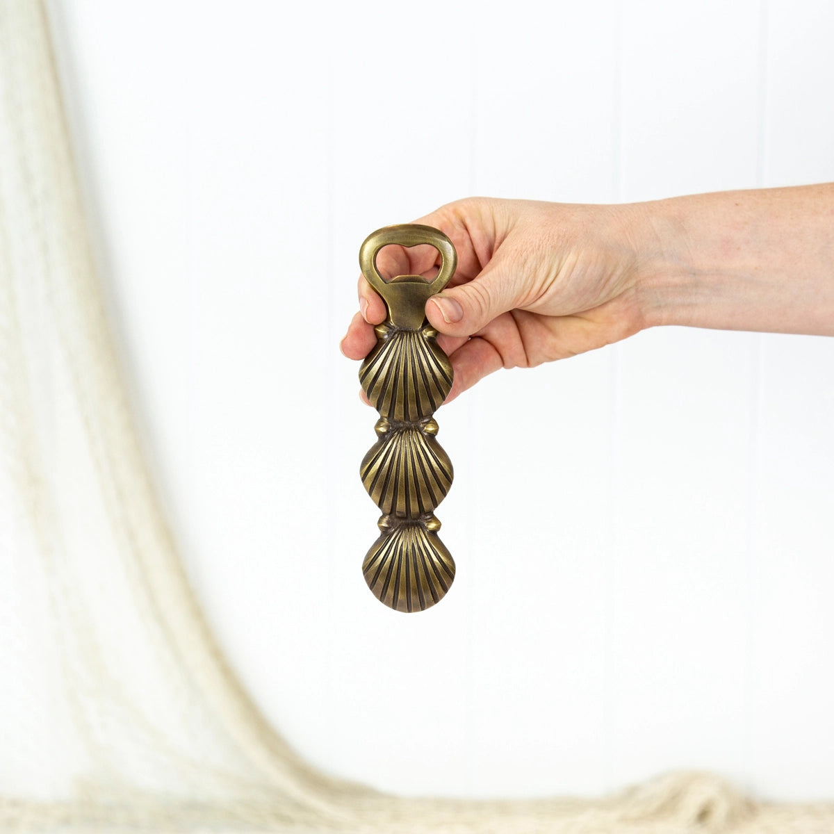 Brass Scallop Bottle Opener