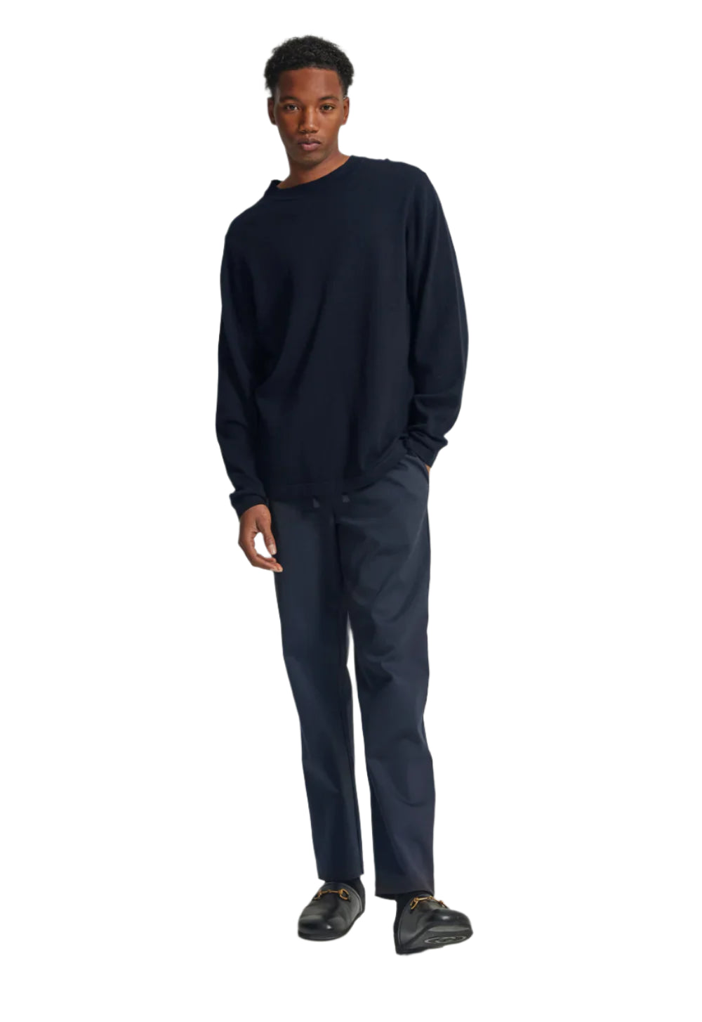 Jac + Jack August Sweater - Dark Navy | Halcyon Atelier