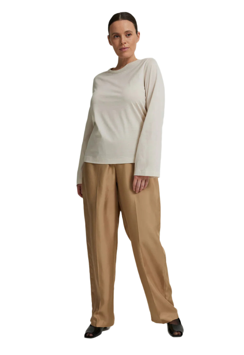 Jac + Jack Ronan Long Sleeve Tee Sea Salt Halcyon Atelier