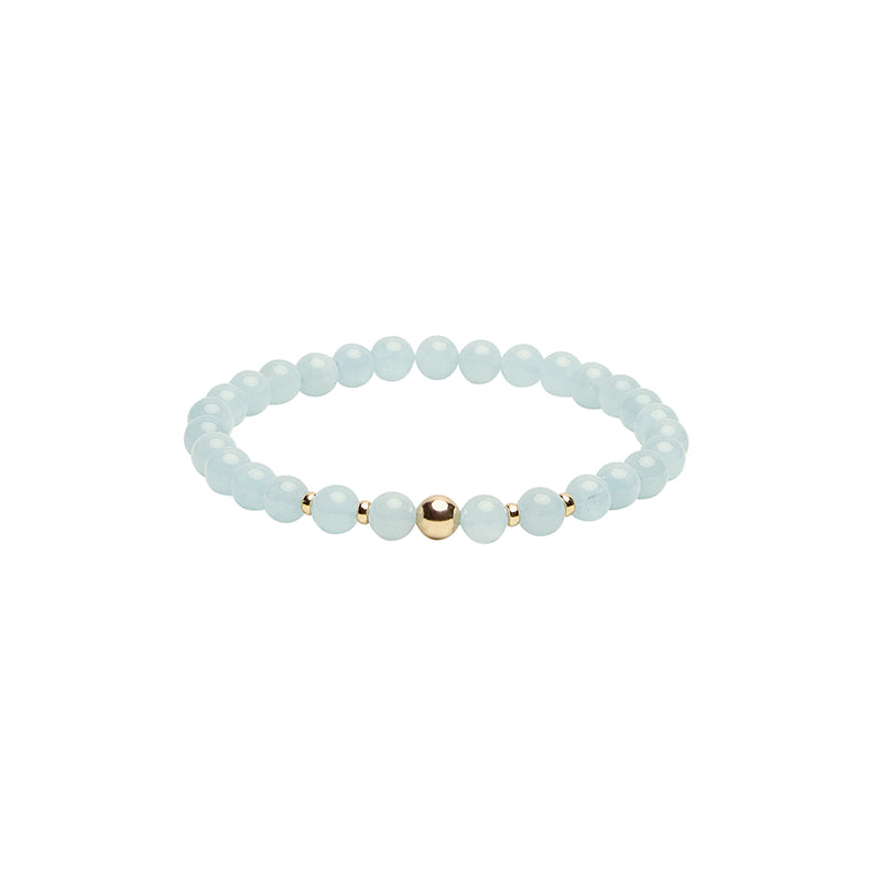 The Sea-Farer Bracelet with Aquamarine and 14K Gold