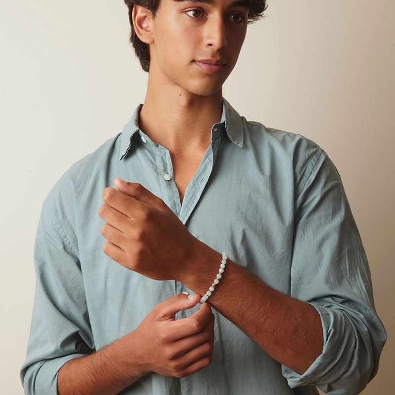 The Sea-Farer Bracelet with Aquamarine and 14K Gold